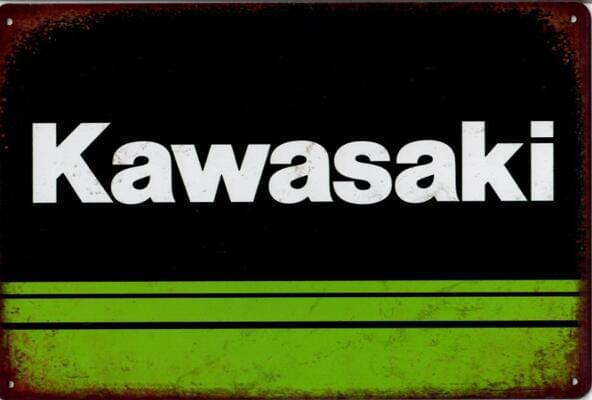 Kawasaki Green - Old-Signs.co.uk